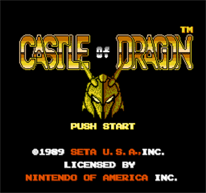 Castle of Dragon - Screenshot - Game Title Image