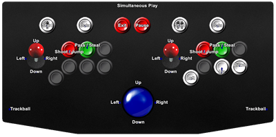 Dunk Shot - Arcade - Controls Information Image