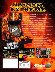 NBA Jam Extreme - Advertisement Flyer - Back Image