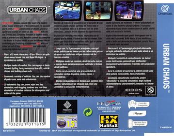 Urban Chaos - Box - Back Image