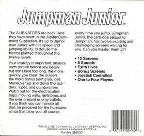 Jumpman Junior - Box - Back Image