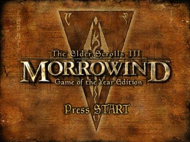 The Elder Scrolls III: Morrowind: Game of the Year Edition - Screenshot - Game Title Image
