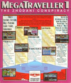 MegaTraveller 1: The Zhodani Conspiracy - Box - Back Image