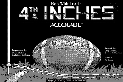 4th & Inches - Screenshot - Game Title Image
