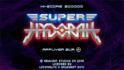 Super Hydorah - Screenshot - Game Title Image