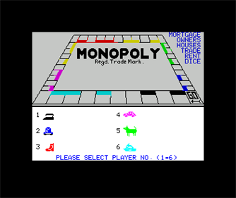 Monopoly - Screenshot - Game Select Image