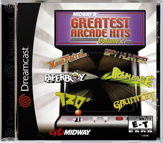 Midway's Greatest Arcade Hits Volume 2 - Box - Front - Reconstructed Image