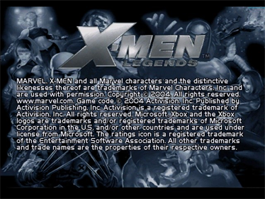 X-Men Legends - Screenshot - Game Title Image