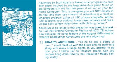 Pirate Adventure - Advertisement Flyer - Front Image