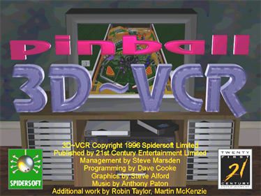 Pinball 3D-VCR - Screenshot - Game Title Image