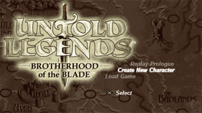 Untold Legends: Brotherhood of the Blade - Screenshot - Game Title Image