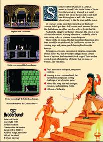 Prince of Persia - Fanart - Box - Back Image