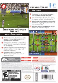 FIFA Soccer 08 - Box - Back Image