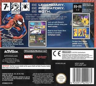 Ultimate Spider-Man - Box - Back Image