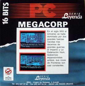 Megacorp - Box - Back Image
