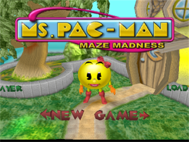 Ms. Pac-Man Maze Madness - Screenshot - Game Title Image