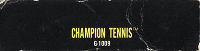 Champion Tennis - Box - Spine Image