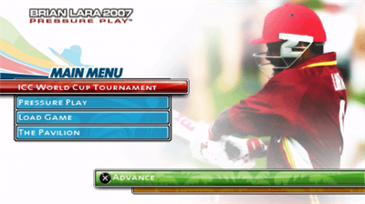Brian Lara 2007: Pressure Play - Screenshot - Game Select Image