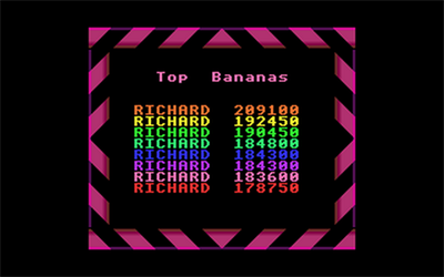 Top Banana - Screenshot - High Scores Image