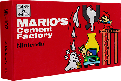 Mario's Cement Factory (New Wide Screen) - Box - 3D Image