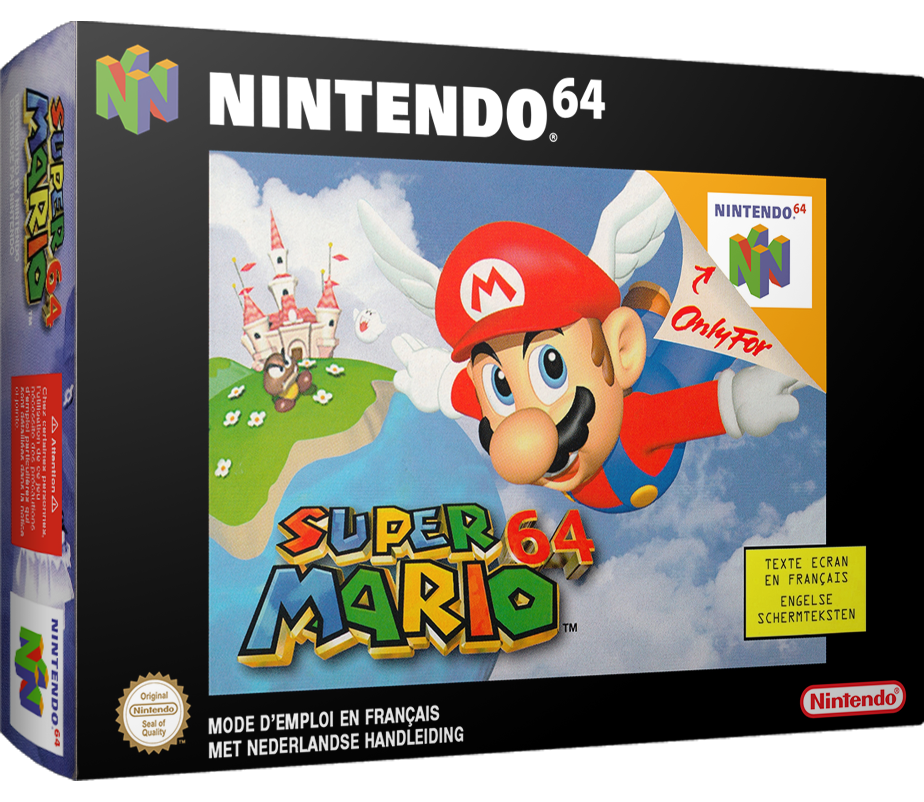 super mario 64 gba box art