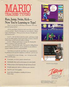 Mario Teaches Typing - Box - Back Image