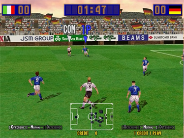 Virtua Striker 2 '99 - Screenshot - Gameplay Image