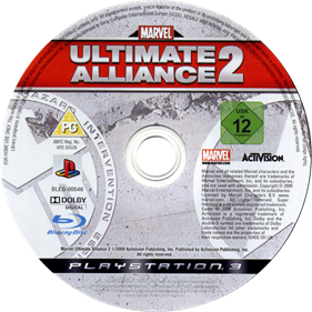 Marvel: Ultimate Alliance 2 - Disc Image
