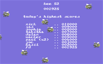 Bee 52 - Screenshot - High Scores Image