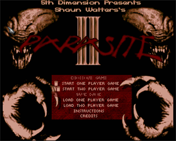 Parasite II - Screenshot - Game Title Image