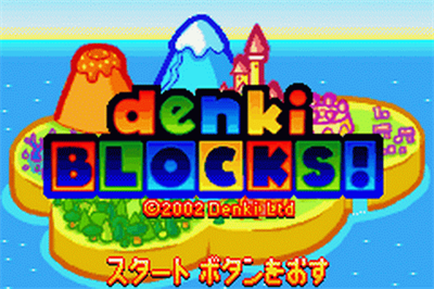 Denki Blocks! - Screenshot - Game Title Image