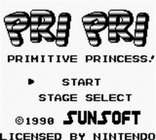 Pri Pri: Primitive Princess! - Screenshot - Game Title Image