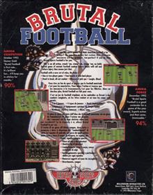 Brutal Football - Box - Back Image