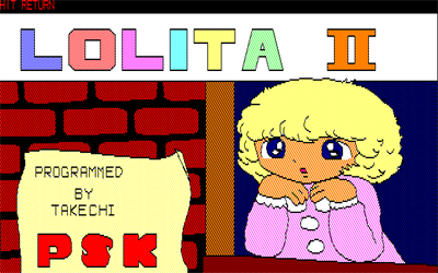 Lolita 2 - Screenshot - Game Title Image