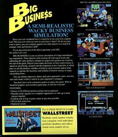 Big Business - Box - Back Image