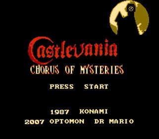 Castlevania: Chorus of Mysteries - Screenshot - Game Title Image