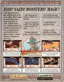 Indiana Jones and The Fate of Atlantis: The Action Game - Box - Back Image