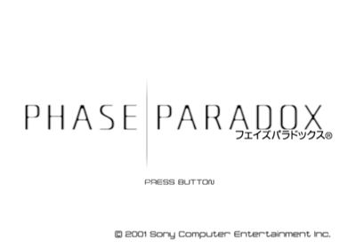 Phase Paradox - Screenshot - Game Title Image