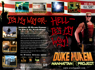 Duke Nukem: Manhattan Project - Advertisement Flyer - Front Image