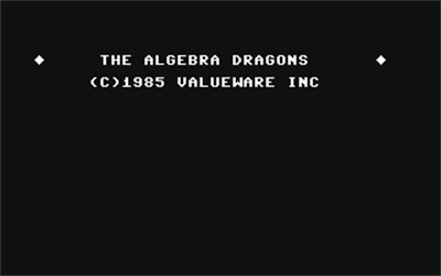 The Algebra Dragons - Screenshot - Game Title Image