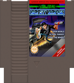 ROM City Rampage - Cart - Front Image