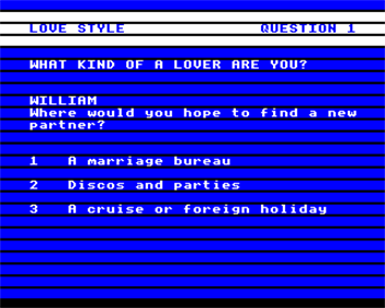 The Dating Game - Screenshot - Gameplay Image
