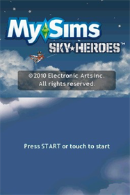 MySims: SkyHeroes - Screenshot - Game Title Image