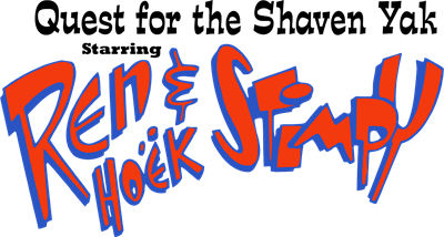 Quest for the Shaven Yak Starring Ren Hoëk & Stimpy - Clear Logo Image