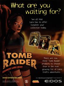 Tomb Raider (1996) - Advertisement Flyer - Front Image