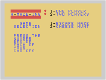 A-Maze-Ing - Screenshot - Game Select Image