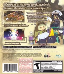 Disgaea 3: Absence of Justice - Box - Back Image