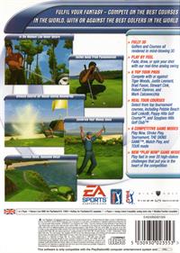 Tiger Woods PGA Tour 2001 - Box - Back Image