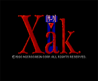 Xak II: Rising of the Red Moon - Screenshot - Game Title Image