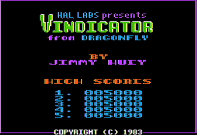 Vindicator - Screenshot - High Scores Image